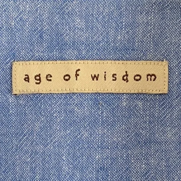 Age of Wisdom Chambray Linen Blend Shirt - Picture 9 of 10